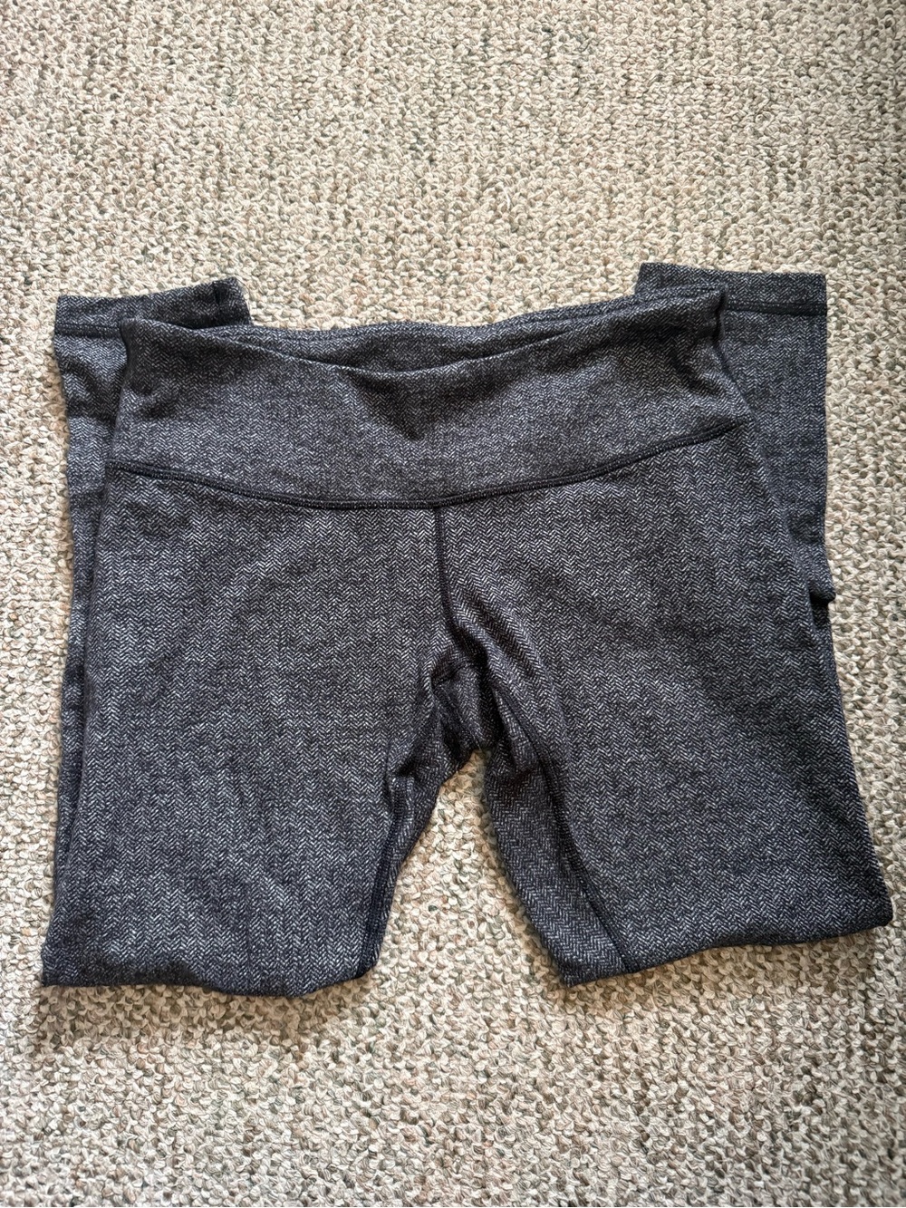 Lululemon Gray herringbone leggings